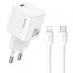 Usams charger 20w with cable type-c to lithning